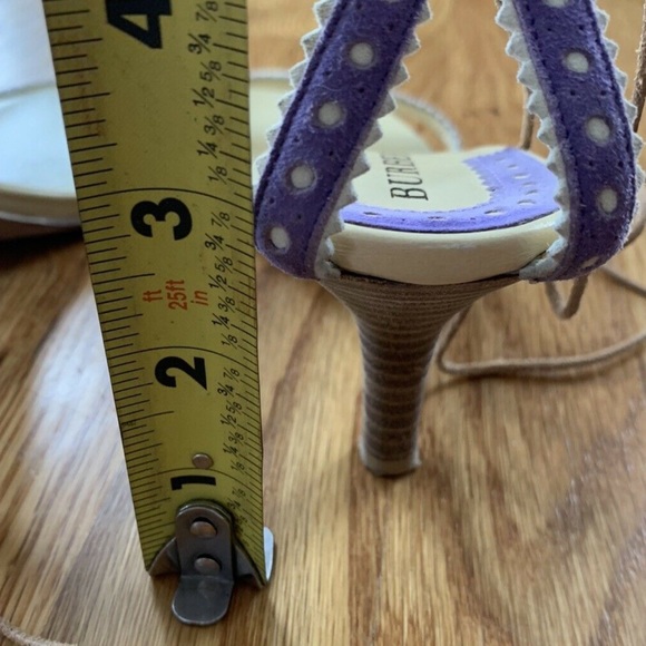 Authentic BURBERRY Suede Ankle-Tie Kitten Heel - Picture 8 of 9